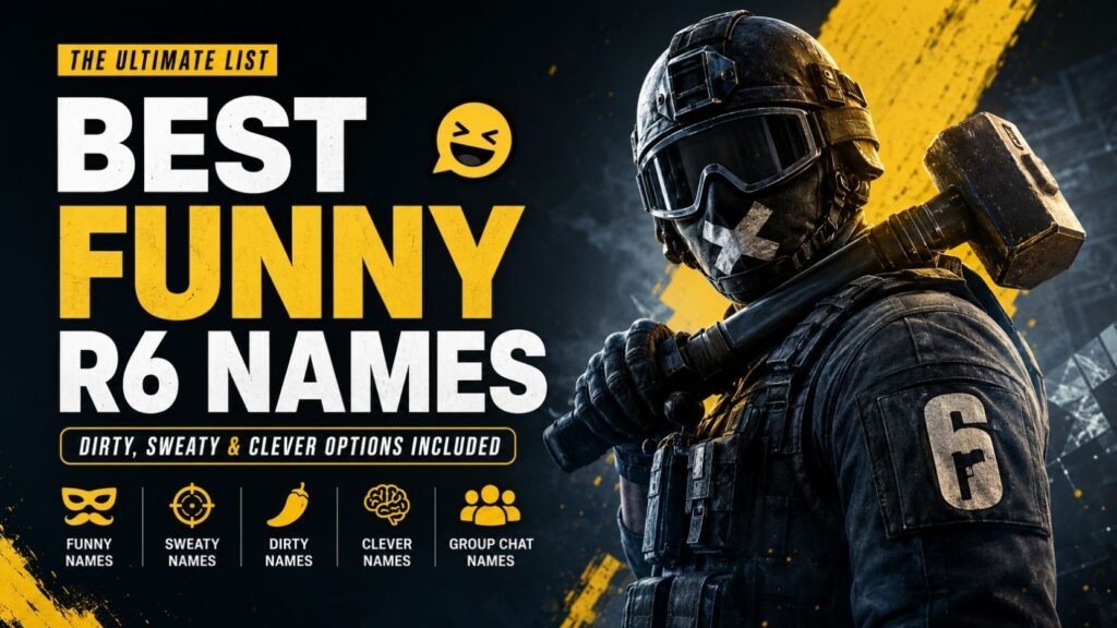 Funny R6 Names: 512+ Hilarious, Dirty & Sweaty Names You’ll Want To Steal