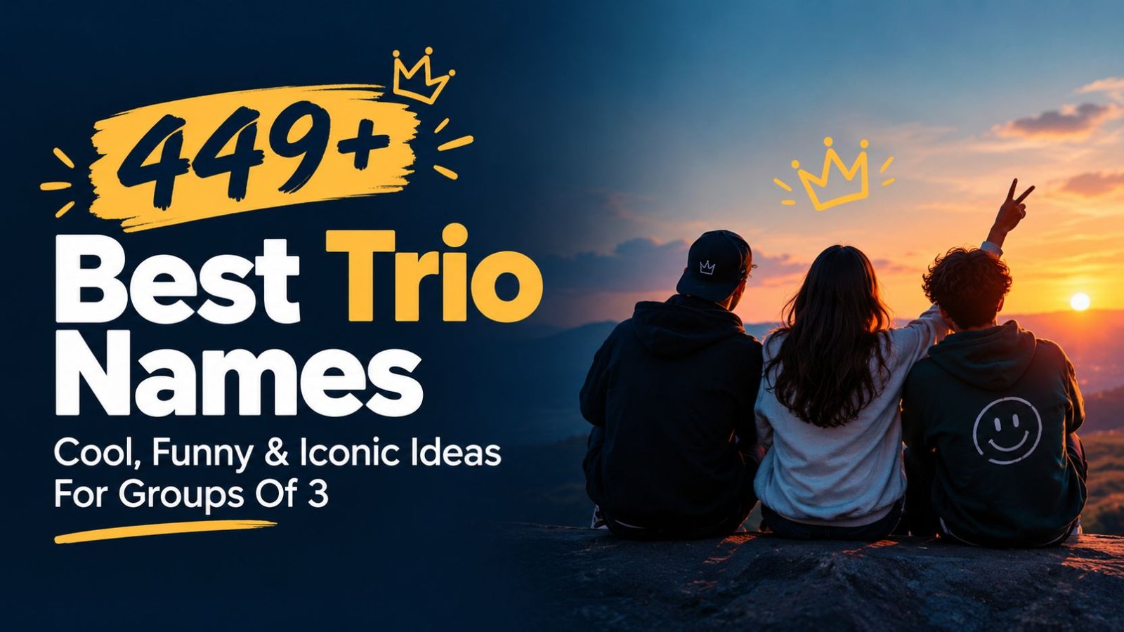 449+ Best Trio Names: Cool, Funny & Iconic Ideas For Groups Of 3
