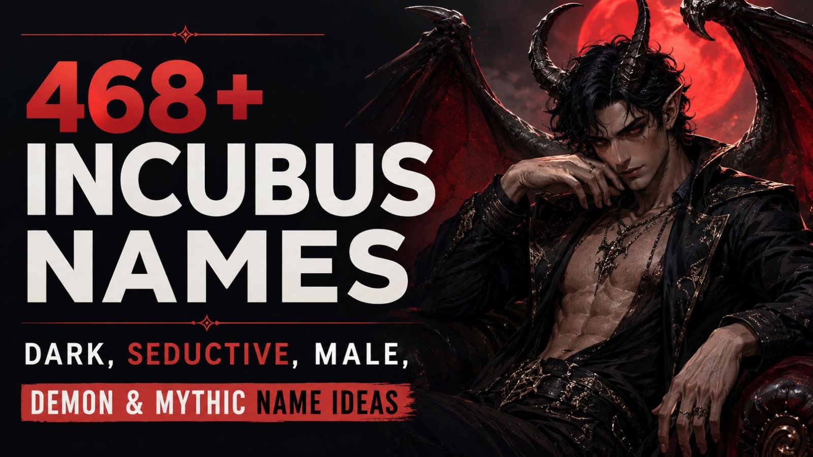 468+ Incubus Names: Dark, Seductive, Male, Demon & Mythic Name Ideas