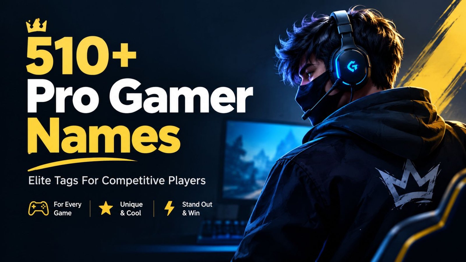 510+ Pro Gamer Names That Still Sound Elite Three Years From Now