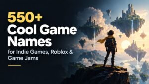550+ Cool Game Names for Indie Games, Roblox & Game Jams