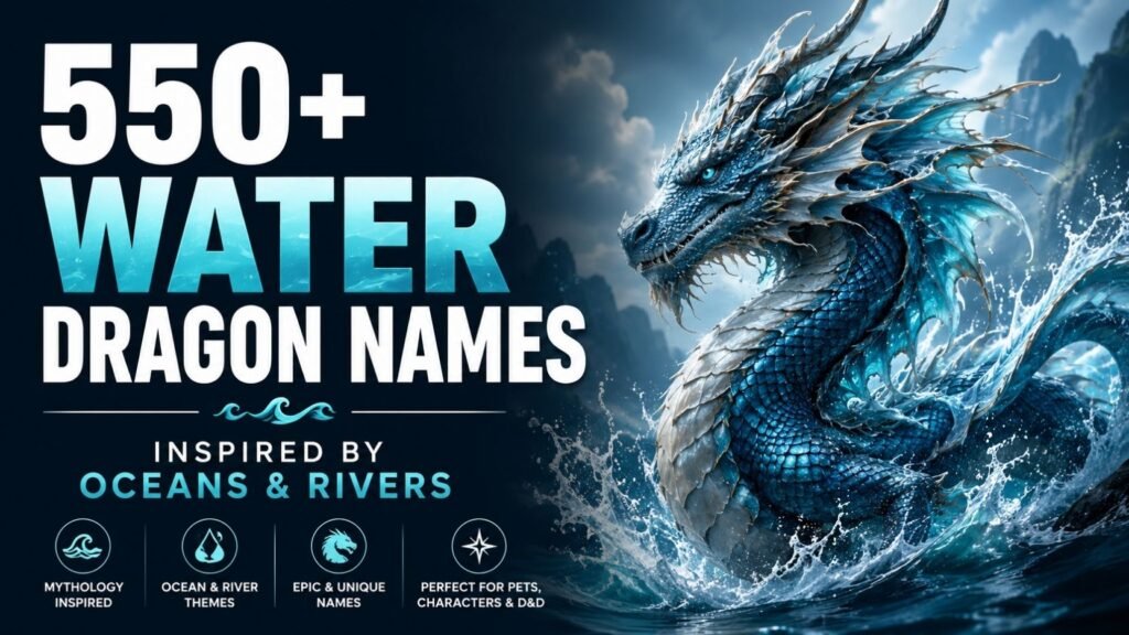 550+ Water Dragon Names Inspired By Oceans And Rivers