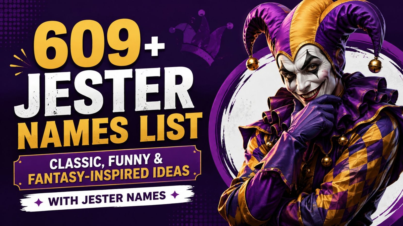 609+ Jester Names List: Classic, Funny & Fantasy-Inspired Ideas With Jester Names