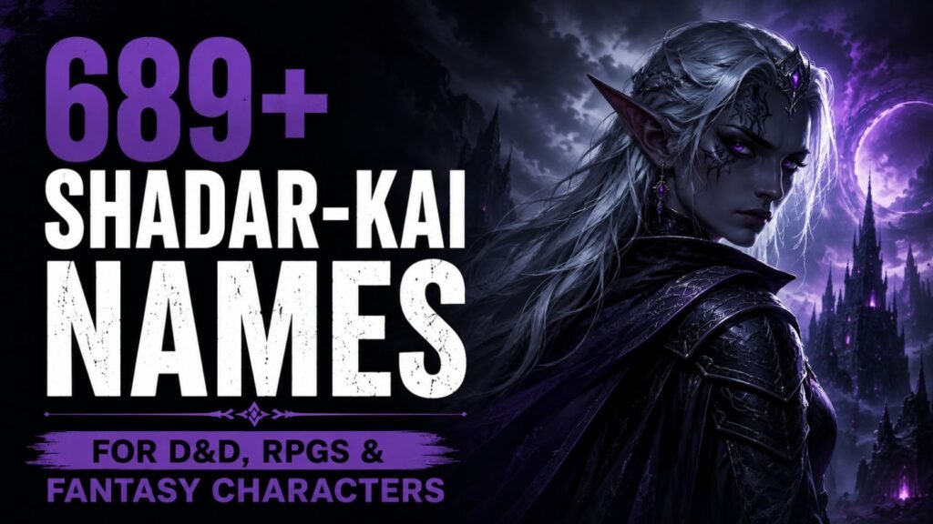 689+ Shadar-Kai Names For D&D, RPGs & Fantasy Characters