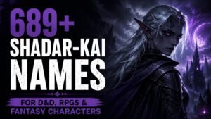 689+ Shadar-Kai Names For D&D, RPGs & Fantasy Characters