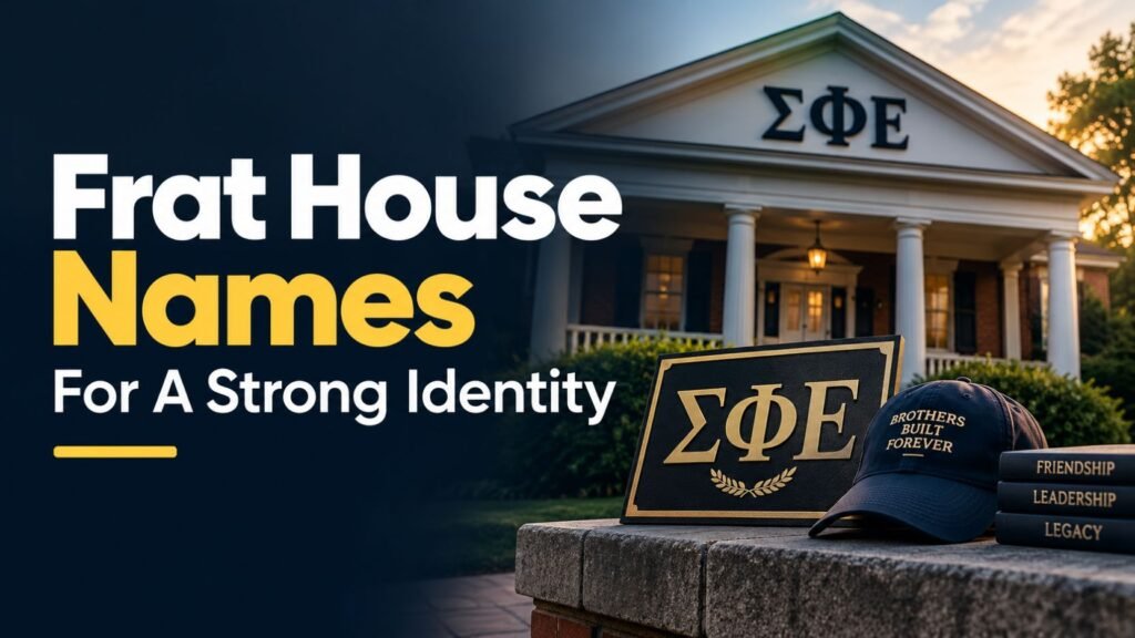 699+ Epic Frat House Names That Will Shock Your Entire Campus in 2026