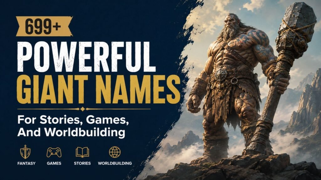 699+ Powerful Giant Names For Stories, Games, And Worldbuilding With Giant Names