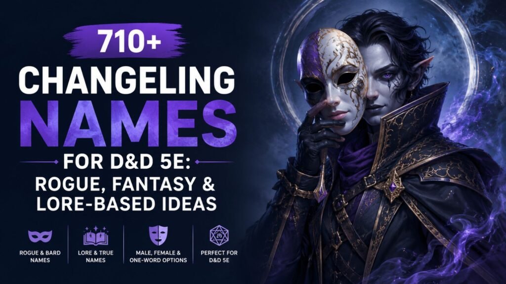 710+ Changeling Names For D&D 5e: Rogue, Fantasy & Lore-Based Ideas