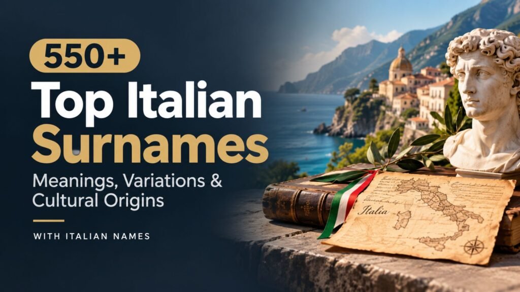 550+ Top Italian Surnames: Meanings, Variations & Cultural Origins With Italian Names