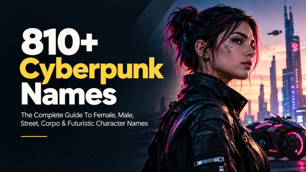 810 Cyberpunk Names So Powerful They Will Completely Transform Your Character