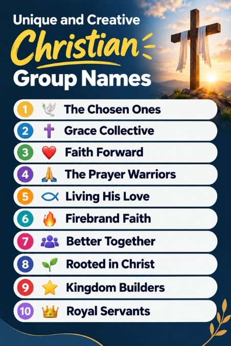 Unique and Creative Christian Group Names