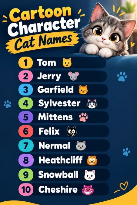 Cartoon Character Cat Names
