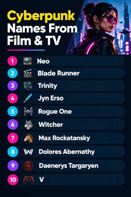 Cyberpunk Names From Film & TV