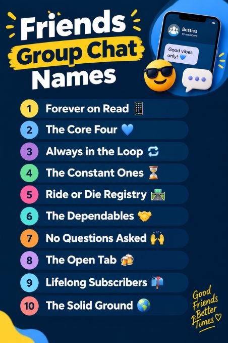 Friends Group Chat Names