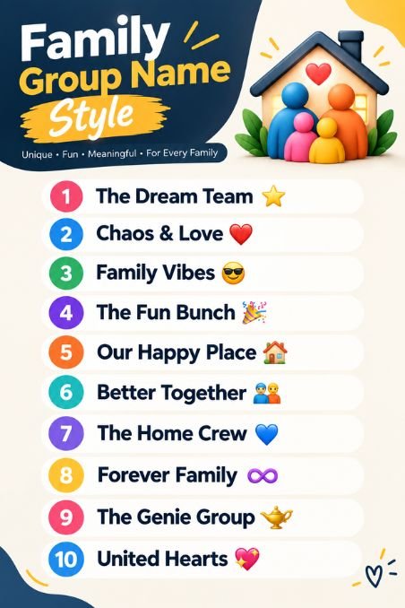 Family Group Name Style