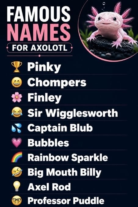 Famous Names For Axolotl