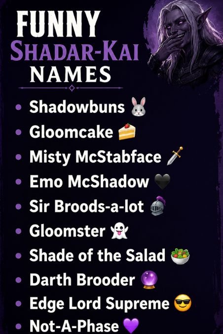 Funny Shadar-Kai Names