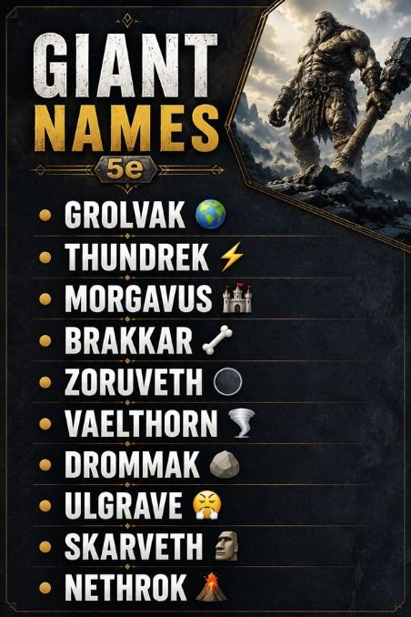 Giant Names 5e