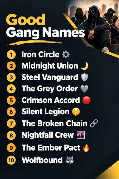 Good Gang Names