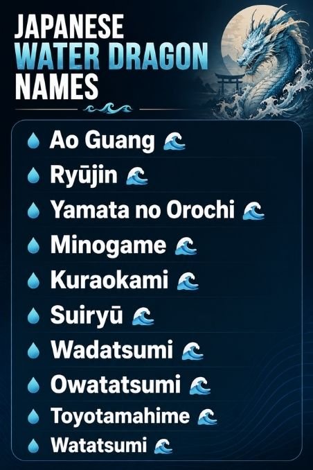 Japanese Water Dragon Names