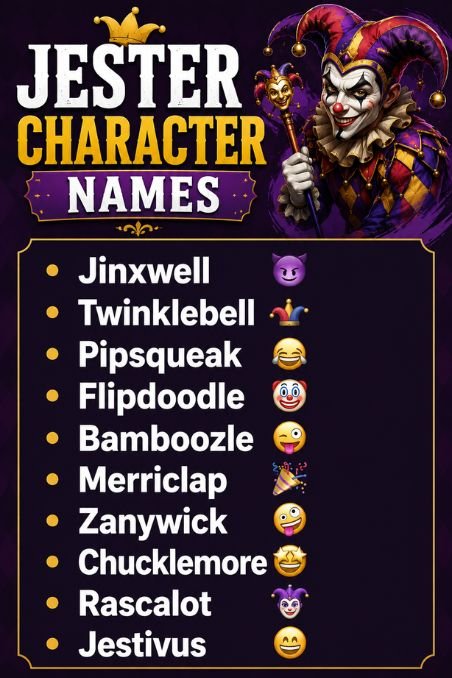 Jester Character Names