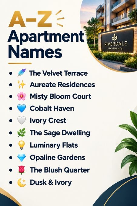 A–Z Apartment Names