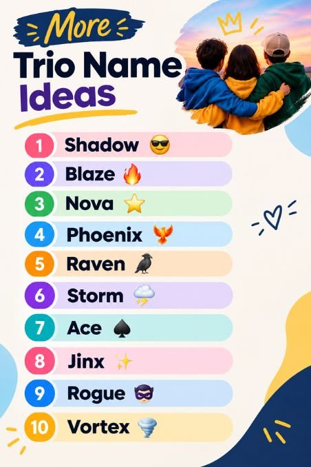 More Trio Name Ideas