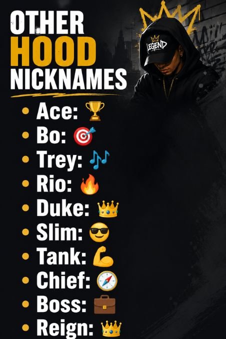Other Hood Nicknames
22222221