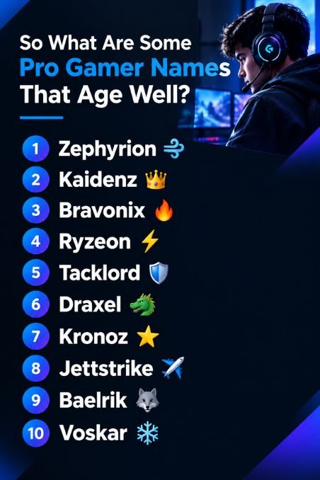 So What Are Some Pro Gamer Names That Age Well?