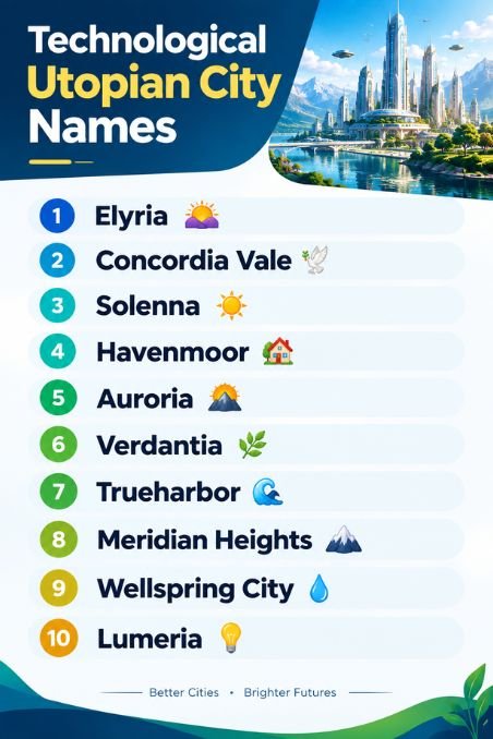 Technological Utopian City Names