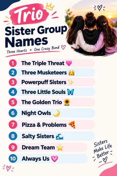 Trio Sister Group Names