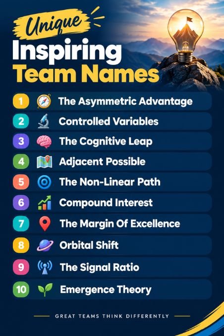 Unique Inspiring Team Names
