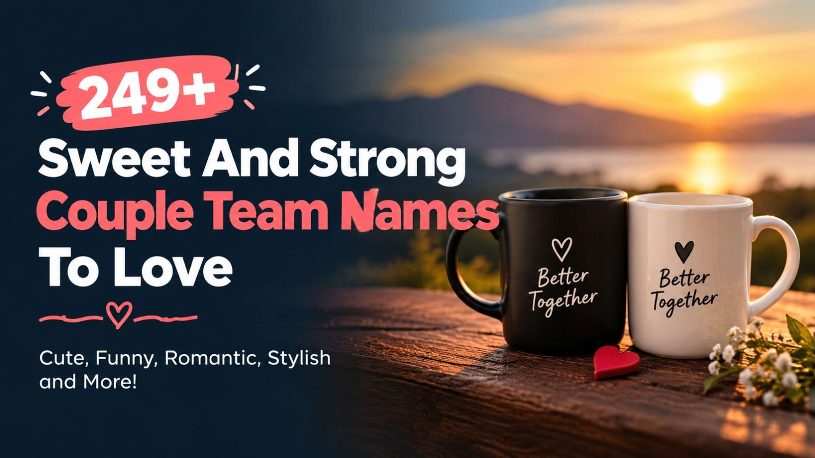 249+ Sweet And Strong Couple Team Names To Love