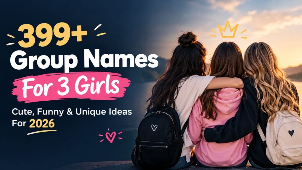 399+ Group Names For 3 Girls (Cute, Funny & Unique Ideas For 2026)