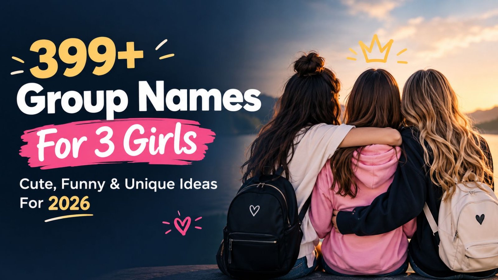 399+ Group Names For 3 Girls (Cute, Funny & Unique Ideas For 2026)