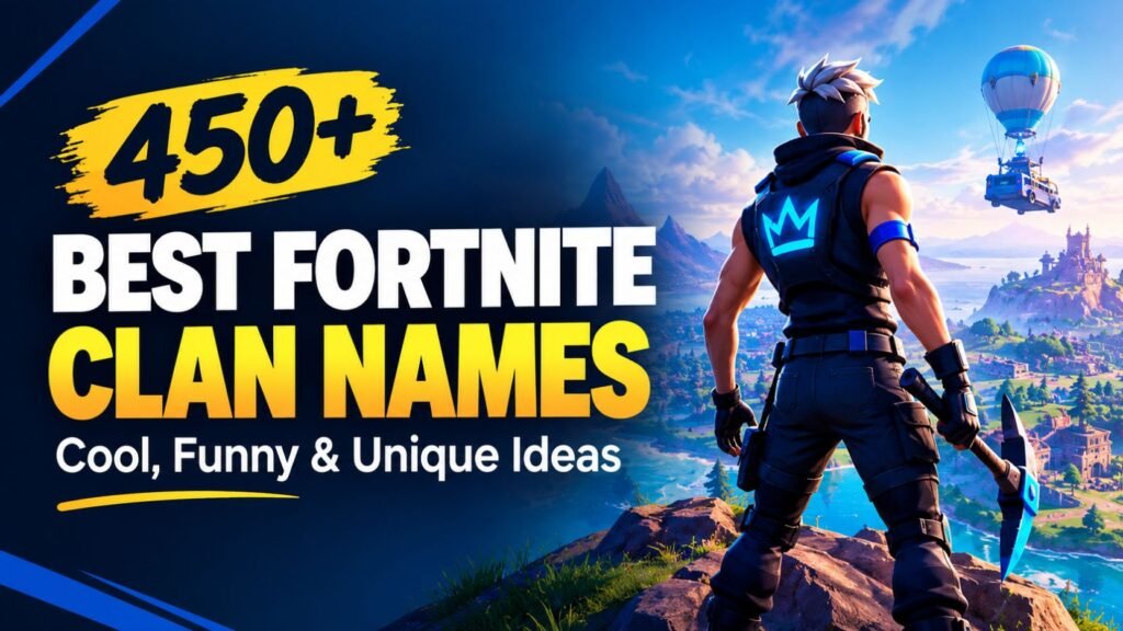 450+ Best Fortnite Clan Names – Cool, Funny & Unique Ideas