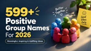 599+ Positive Group Names for 2026 (Inspiring & Uplifting)