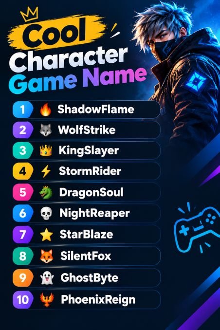 Cool Character Game Name