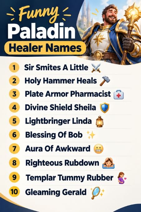 Funny Paladin Healer Names