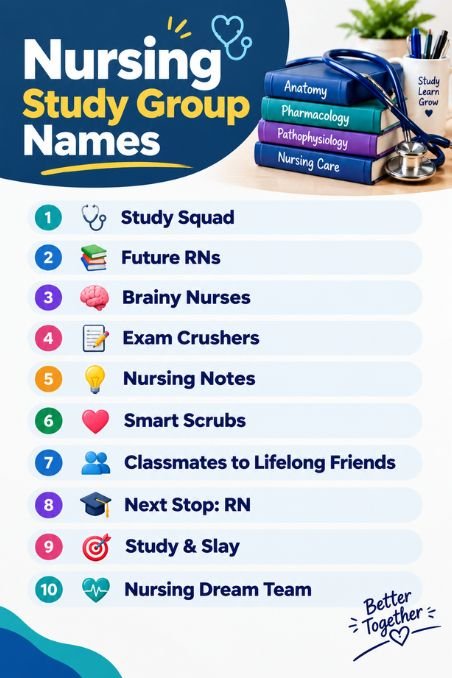 Nursing Study Group Names