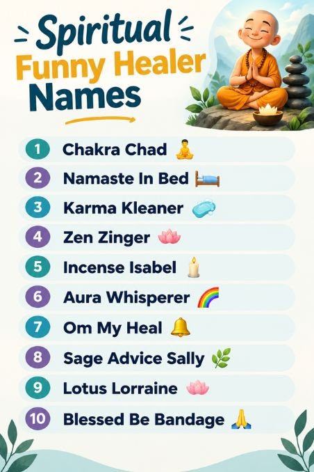 Spiritual Funny Healer Names