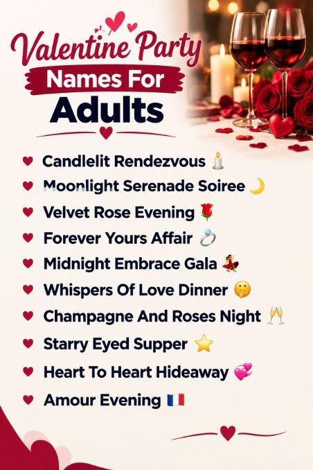 Valentine Party Names For Adults